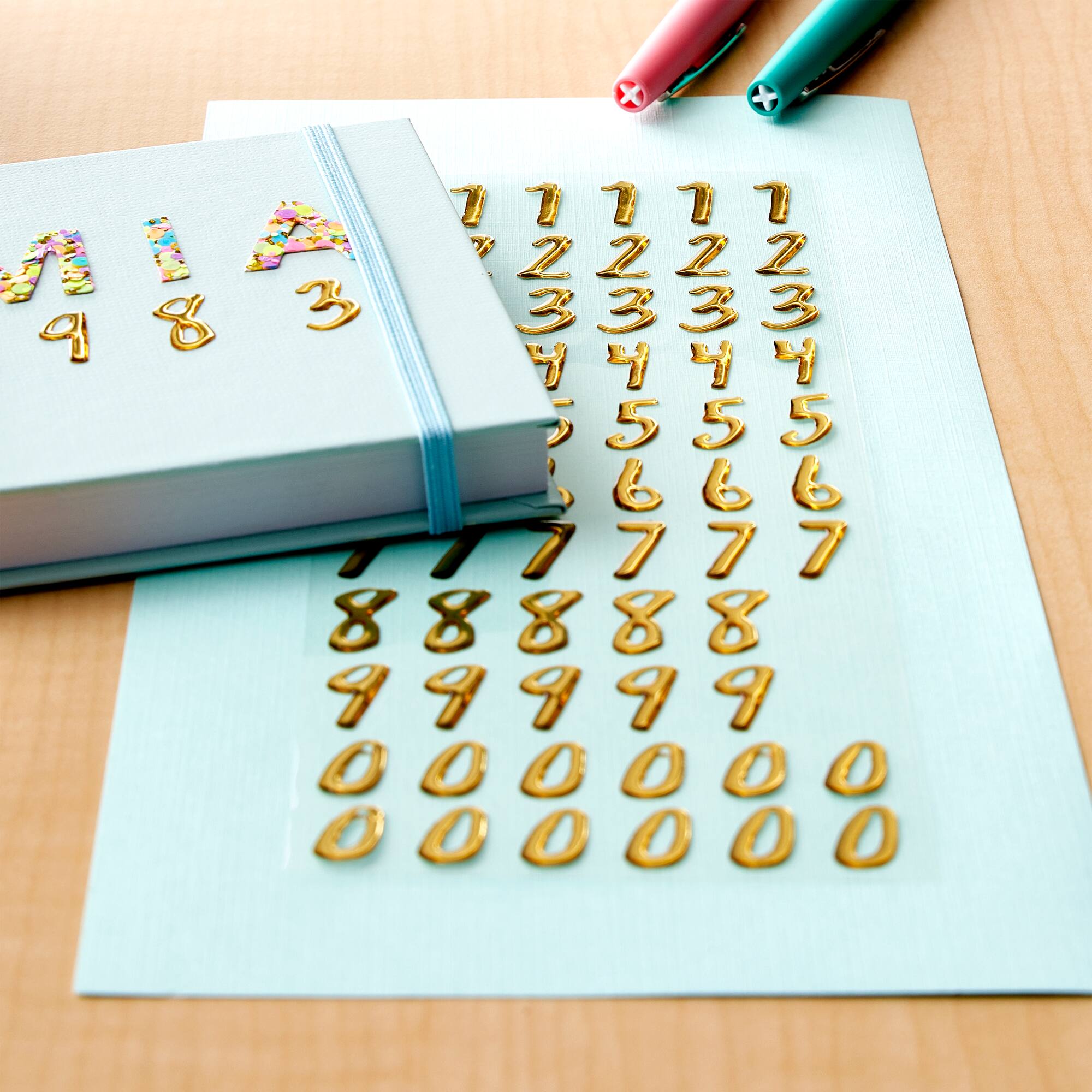 Gold Foil Number Stickers by Recollections™
